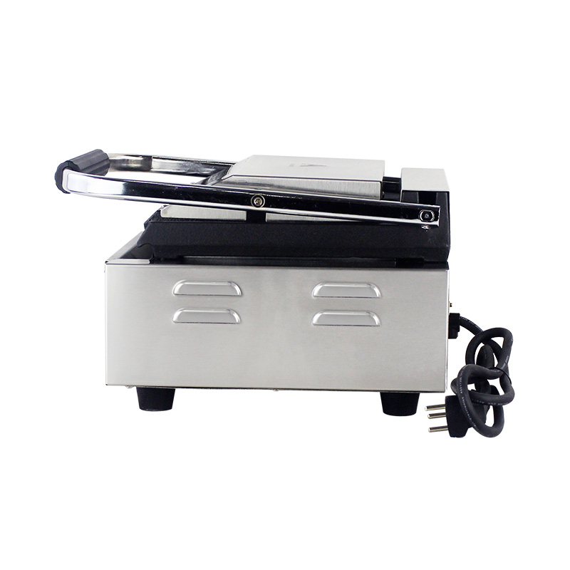 Mesin Dapur Panggangan Panini Listrik Komersial Stainless Steel